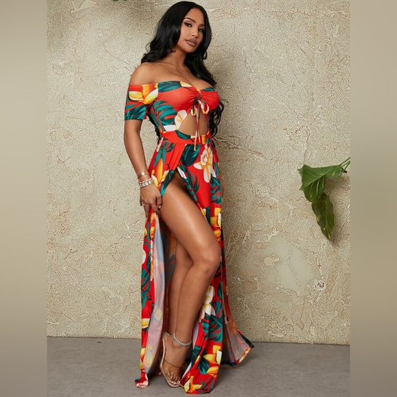 Tropical Maxi Dress - Picture 3 of 3